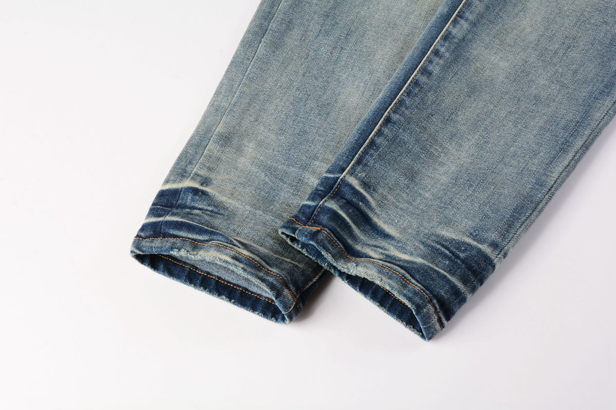 Purple Distressed Jeans