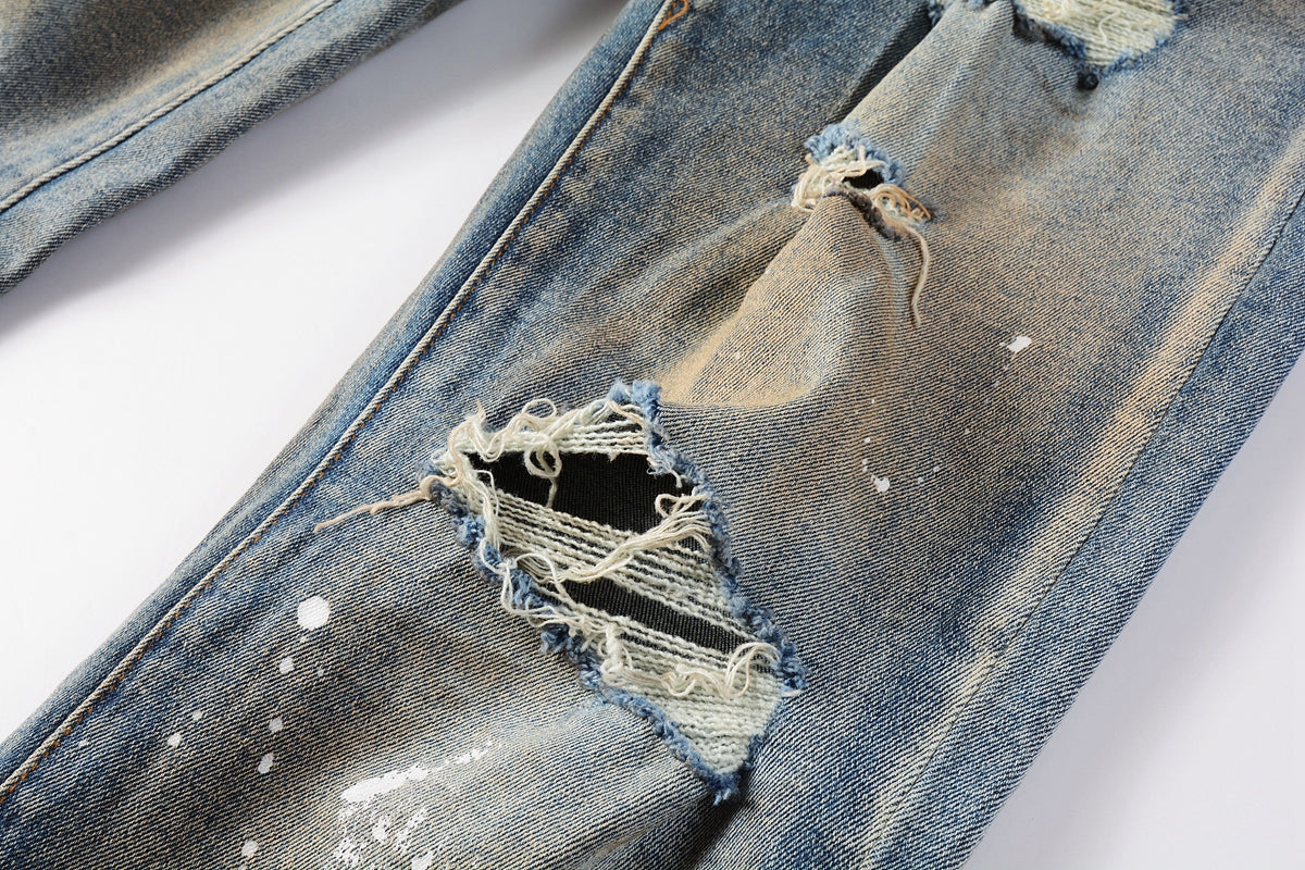 Purple Faded Slim Jeans