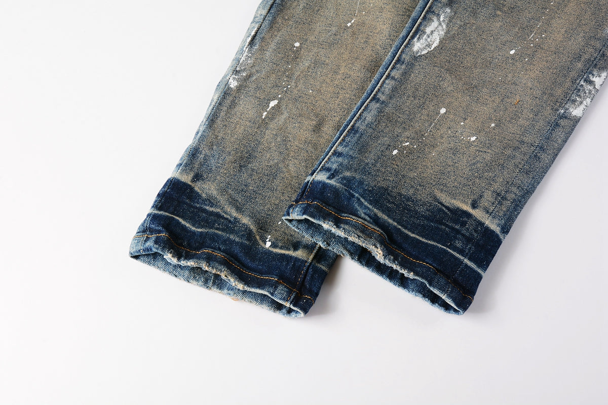 Purple Faded Slim Jeans