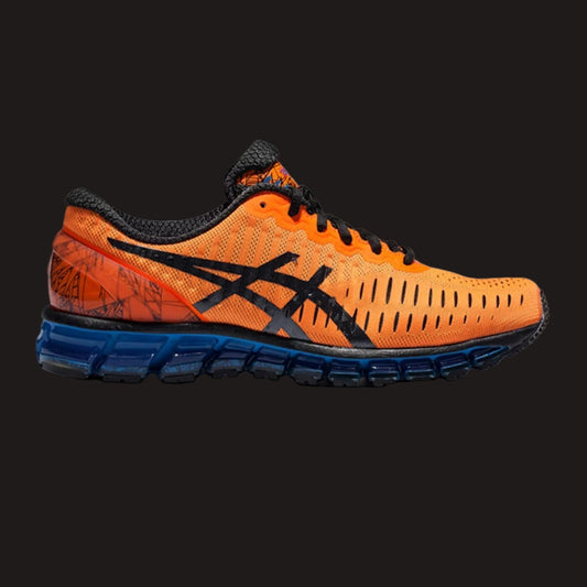 ASICS Gel-Quantum 360 Hot Orange Black Blue GEL Cushioning Running Sneaker