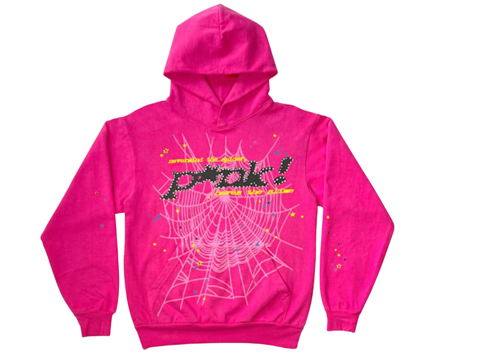Sp5der Pink Pullover Hoodie: Cozy, Stylish, Unisex Streetwear Essential