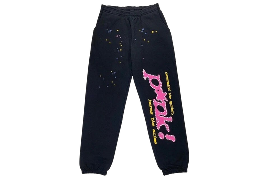 Sp5der Black Sweatpants: Premium Comfort Streetwear Joggers for Men and Women