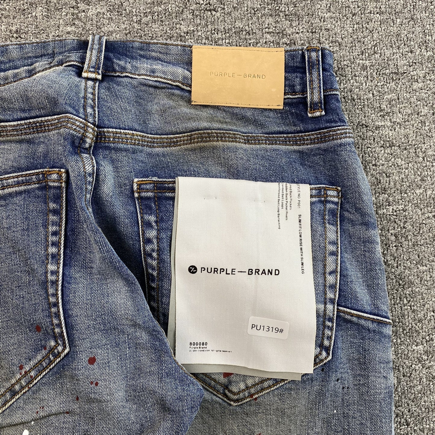 Purple Brand Men's Slim Fit Distressed Denim Jeans with Modern Edge