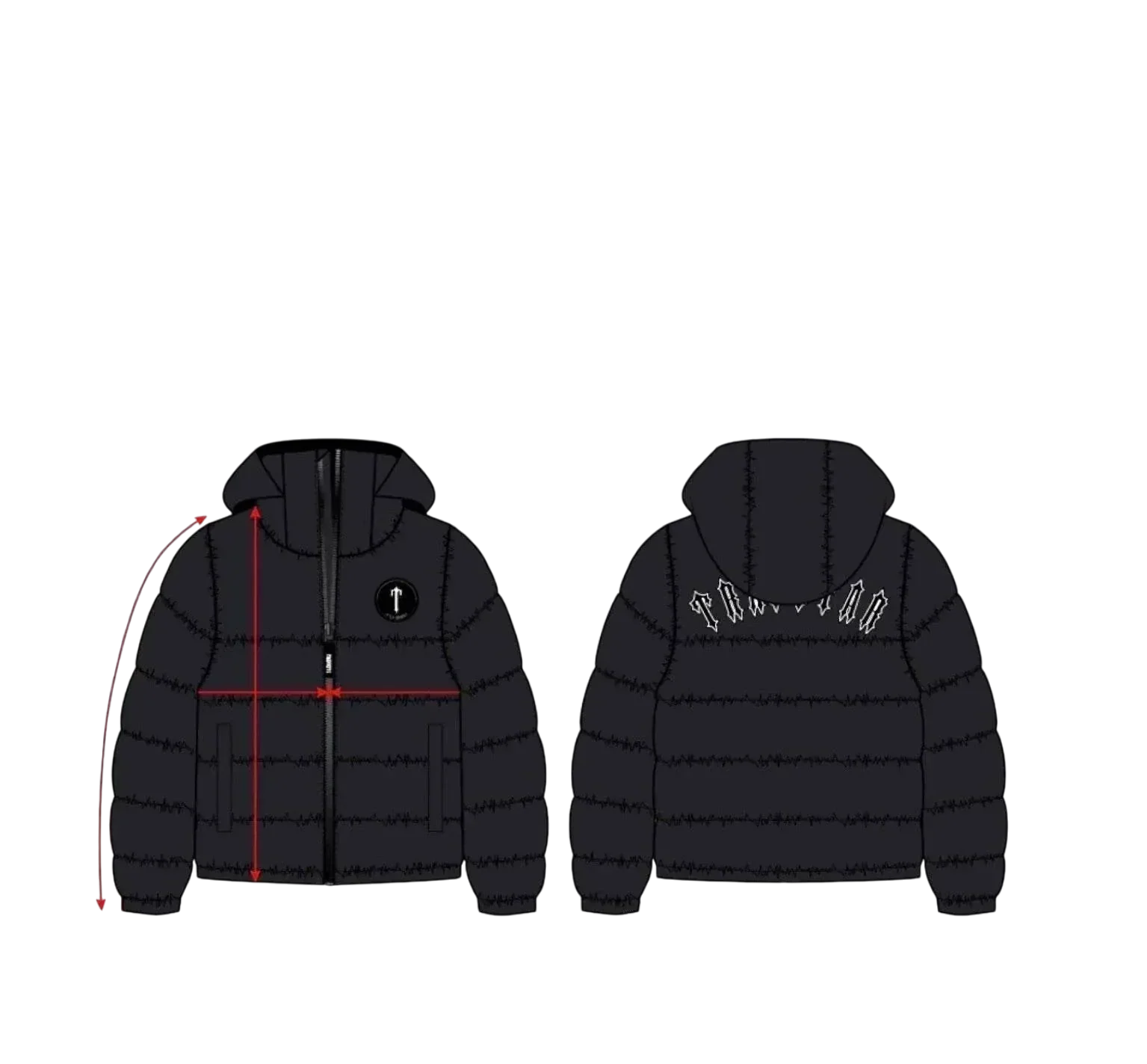 Dazzling Blue Irongate Hooded Puffer Jacket - VDRXPLG🔌